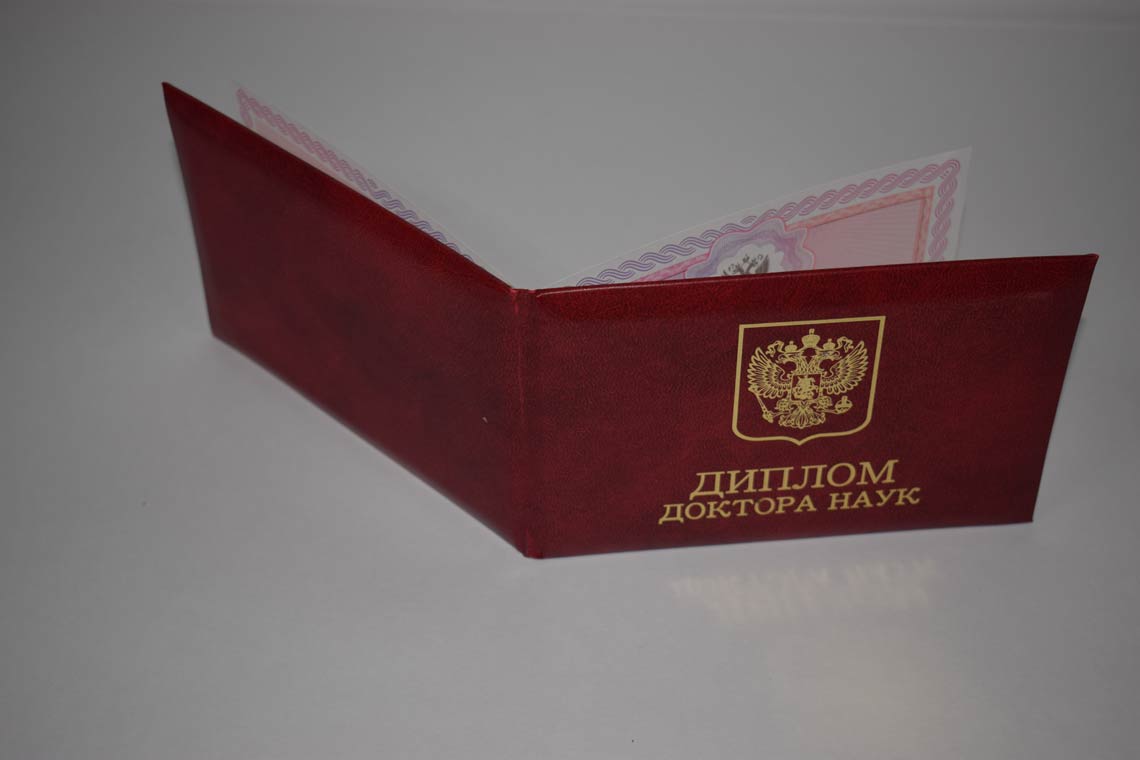Диплом Доктора Наук 2013-2025 в Королёве корка