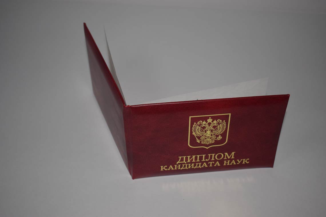 Диплом Кандидата Наук 2001-2012 в Королёве корка