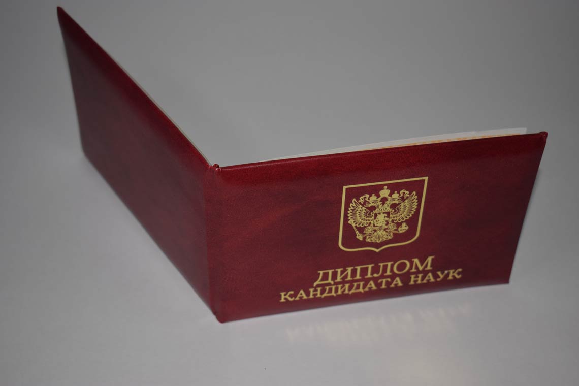 Диплом Кандидата Наук 2017-2025 в Королёве корка